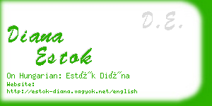 diana estok business card